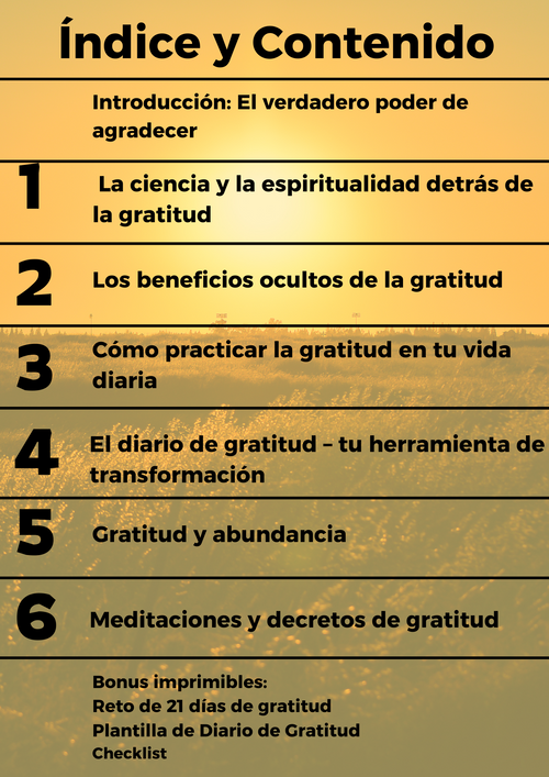 EL PODER DE LA GRATITUD